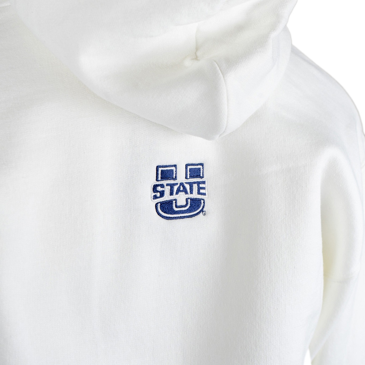 USU Champion hoodie white